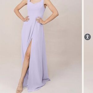 Light lavender convertible bridesmaids dress